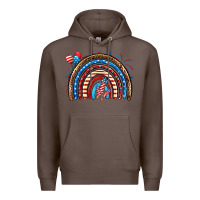 Coffee American rainbow Premium Hoodie - Neo Western