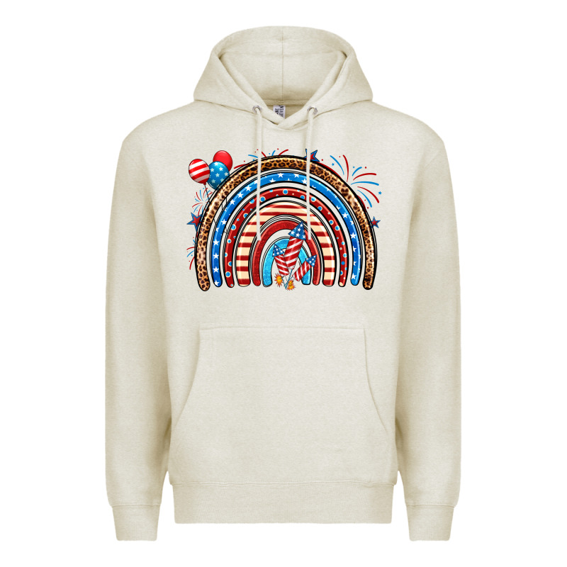 American Rainbow Premium Hoodie by Neo Western | Teevron