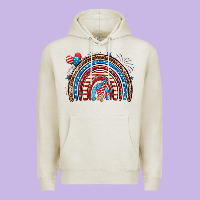American Rainbow Premium Hoodie Designed By Neo Western