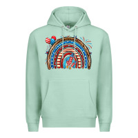 Seafoam American rainbow Premium Hoodie - Neo Western