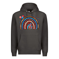 Smoke American rainbow Premium Hoodie - Neo Western