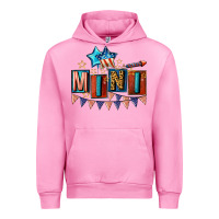 Fuchsia Pink American Mini 4th of july Urban Hoodie - CowGirlArtShop