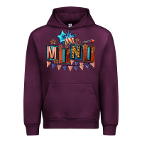 Mauve Wine American Mini 4th of july Urban Hoodie - CowGirlArtShop