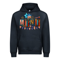 Navy American Mini 4th of july Urban Hoodie - CowGirlArtShop