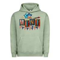 Pigment Oil Green American Mini 4th of july Urban Hoodie - CowGirlArtShop