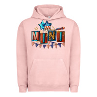 Pigment Salmon American Mini 4th of july Urban Hoodie - CowGirlArtShop