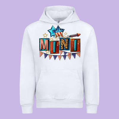 American Mini 4th Of July Urban Hoodie Designed By Cowgirlartshop