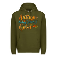 Army Green autumn is my favorite color Premium Hoodie - HRA Design Shop