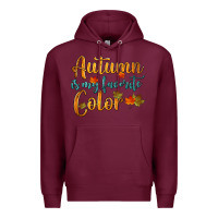Burgundy autumn is my favorite color Premium Hoodie - HRA Design Shop