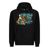Black tequila time & sunshine Premium Hoodie - SublimationCraftShop