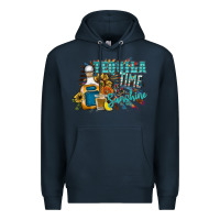 Navy tequila time & sunshine Premium Hoodie - SublimationCraftShop