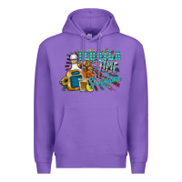 Purple tequila time & sunshine Premium Hoodie - SublimationCraftShop
