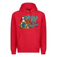 Red tequila time & sunshine Premium Hoodie - SublimationCraftShop