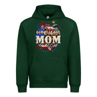 Forest Green American Mom 4th of July Urban Hoodie - CowGirlArtShop