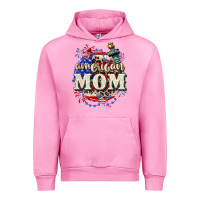 Fuchsia Pink American Mom 4th of July Urban Hoodie - CowGirlArtShop