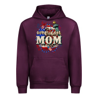 Mauve Wine American Mom 4th of July Urban Hoodie - CowGirlArtShop