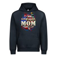 Navy American Mom 4th of July Urban Hoodie - CowGirlArtShop