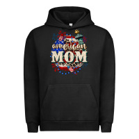 Pigment Black American Mom 4th of July Urban Hoodie - CowGirlArtShop