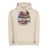 Pigment French Oak American Mom 4th of July Urban Hoodie - CowGirlArtShop