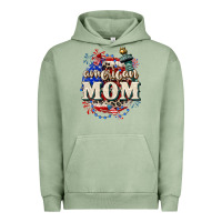 Pigment Oil Green American Mom 4th of July Urban Hoodie - CowGirlArtShop