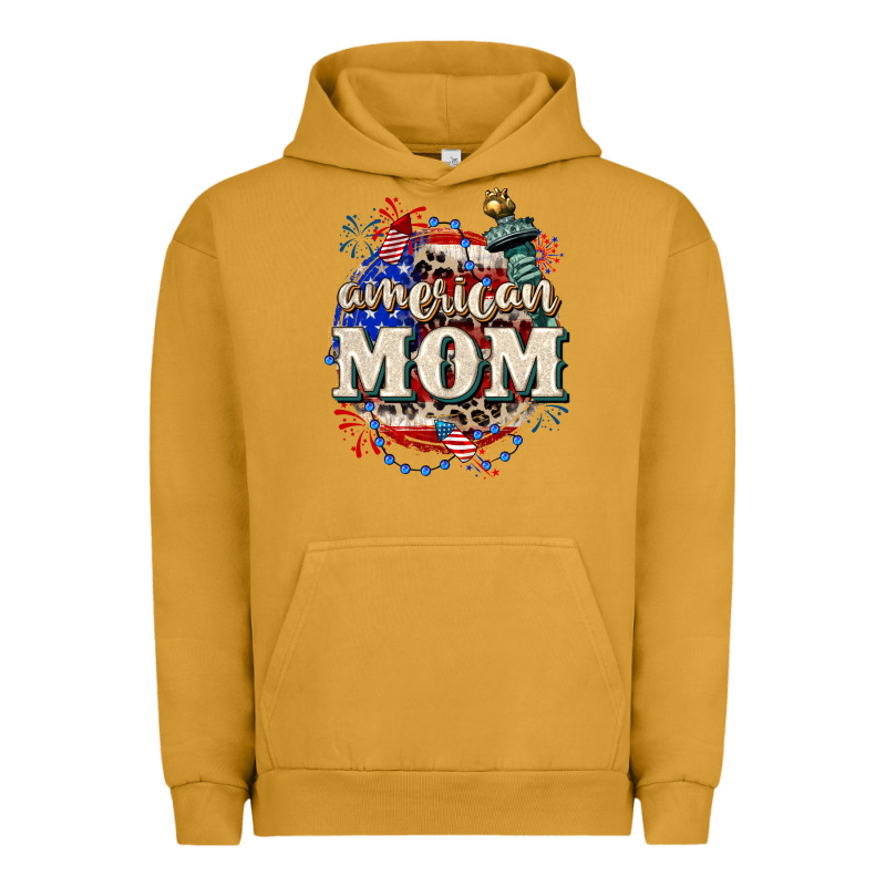 American Mom 4th Of July Urban Hoodie by CowGirlArtShop | Teevron