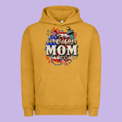 American Mom 4th Of July Urban Hoodie Designed By Cowgirlartshop