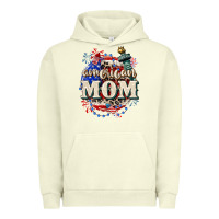 Pigment Pistachio American Mom 4th of July Urban Hoodie - CowGirlArtShop