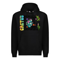 Black cactus Premium Hoodie - CowhideDigitalArt