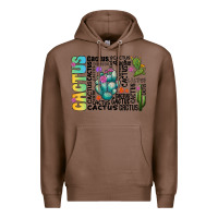 Chestnut cactus Premium Hoodie - CowhideDigitalArt