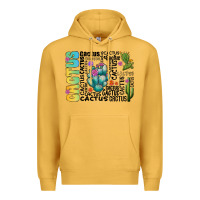 Mustard cactus Premium Hoodie - CowhideDigitalArt