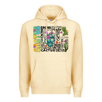 Pina Colada cactus Premium Hoodie - CowhideDigitalArt