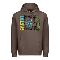 Coffee cactus Premium Hoodie - CowhideDigitalArt