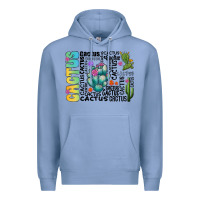 Colony Blue cactus Premium Hoodie - CowhideDigitalArt