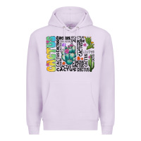 Lilac cactus Premium Hoodie - CowhideDigitalArt