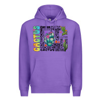 Purple cactus Premium Hoodie - CowhideDigitalArt