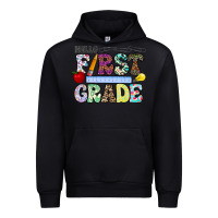 Black hellofirstgrade Urban Hoodie - CowhideDigitalArt