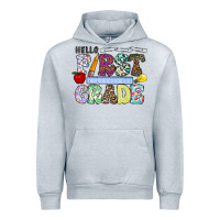 Heather Grey hellofirstgrade Urban Hoodie - CowhideDigitalArt