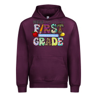 Mauve Wine hellofirstgrade Urban Hoodie - CowhideDigitalArt