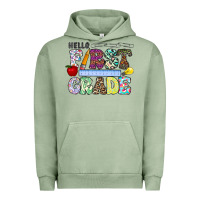 Pigment Oil Green hellofirstgrade Urban Hoodie - CowhideDigitalArt