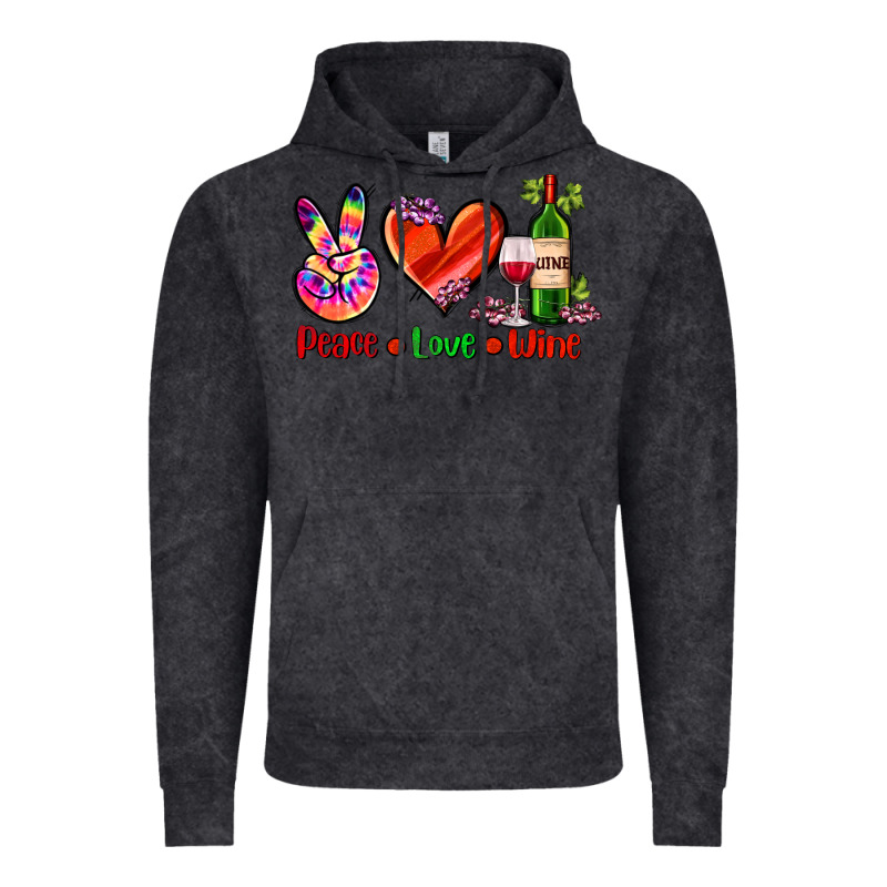 Peace Love Wine Vintage Hoodie by AdoDesignShop | Teevron
