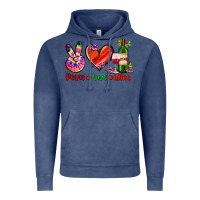 Vintage Denim peace love wine Vintage Hoodie - AdoDesignShop