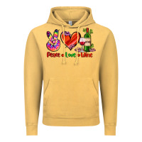 Vintage Mustard peace love wine Vintage Hoodie - AdoDesignShop
