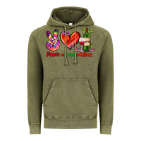 Vintage Olive peace love wine Vintage Hoodie - AdoDesignShop