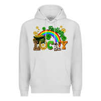 Dove Grey feeling lucky Premium Hoodie - FaDigitalArtStudio