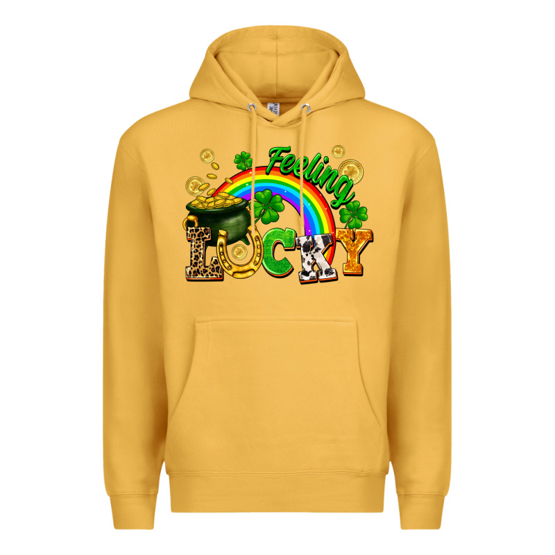Feeling Lucky Premium Hoodie by FaDigitalArtStudio | Teevron