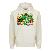Oatmeal Heather feeling lucky Premium Hoodie - FaDigitalArtStudio