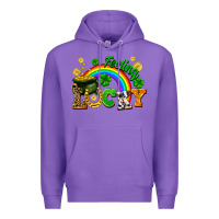 Purple feeling lucky Premium Hoodie - FaDigitalArtStudio