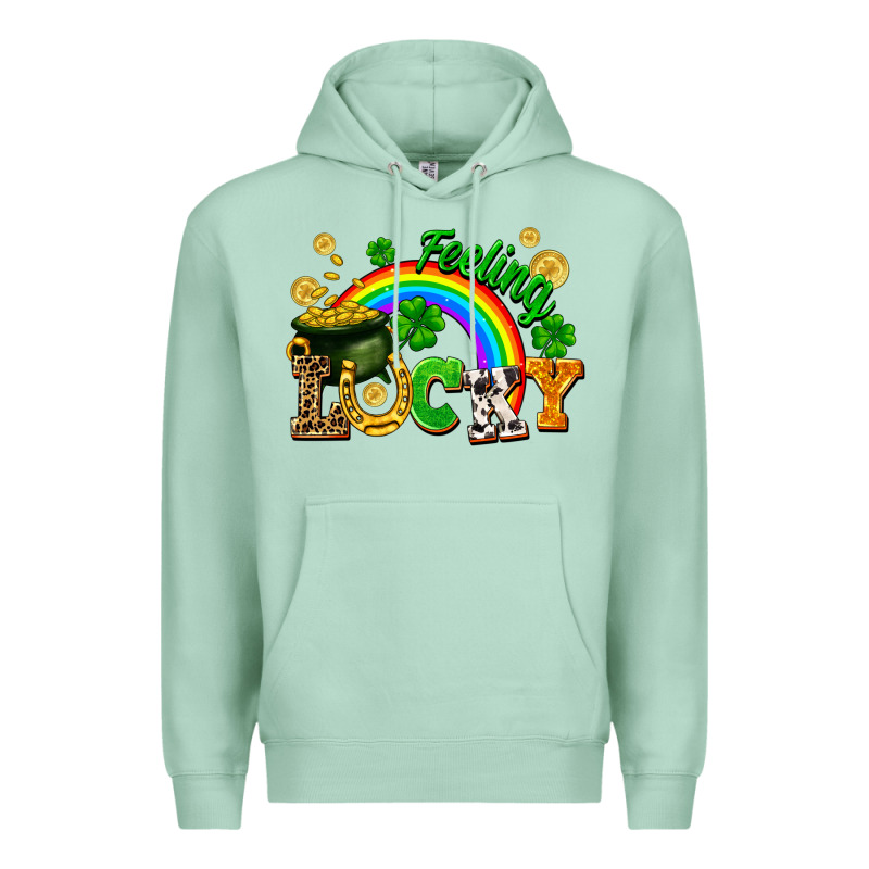 Feeling Lucky Premium Hoodie by FaDigitalArtStudio | Teevron