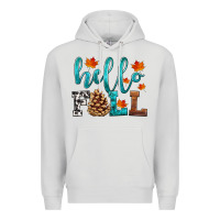 Dove Grey hello fall Premium Hoodie - HRA Design Shop