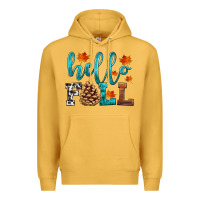Mustard hello fall Premium Hoodie - HRA Design Shop